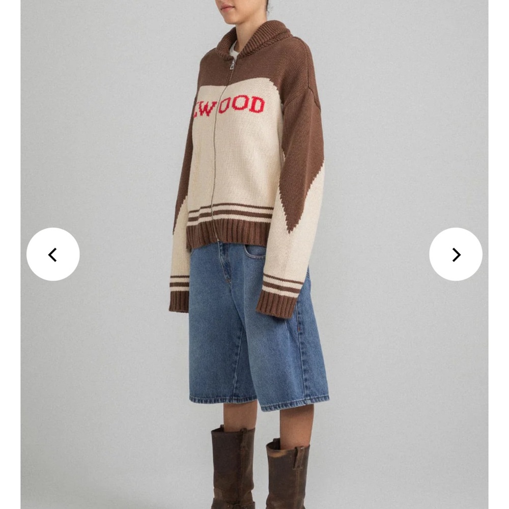 NWT Elwood flag zip up hoodie